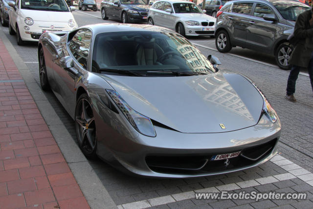 Ferrari 458 Italia spotted in Knokke, Belgium