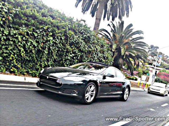 Tesla Model S spotted in La Jolla, California