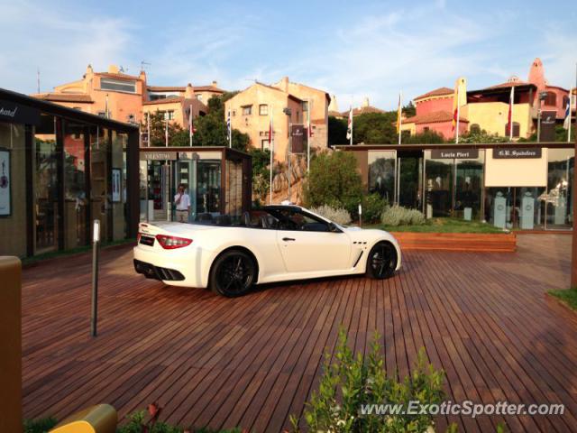 Maserati GranCabrio spotted in Porto Cervo, Italy