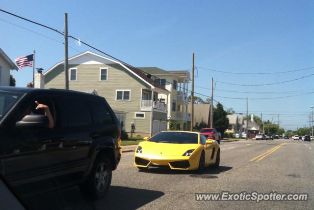 Lamborghini Gallardo spotted in Wildwood, New Jersey