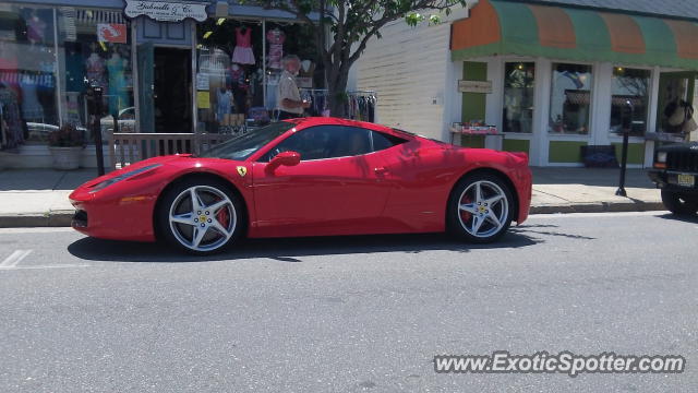 Ferrari 458 Italia spotted in Ocean City, New Jersey