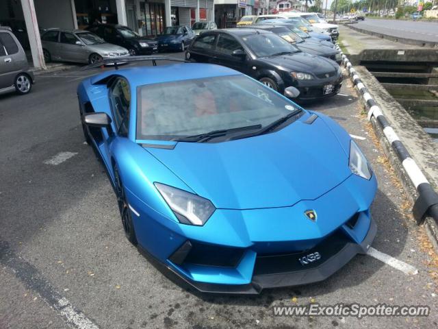 Lamborghini Aventador spotted in Miri, Sarawak, Malaysia