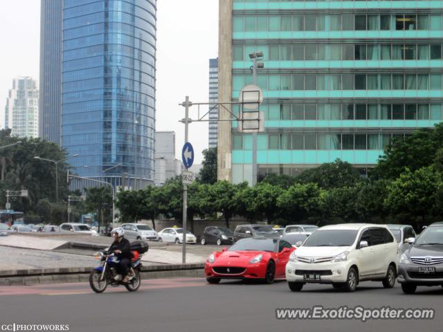 Ferrari California spotted in Jakarta, Indonesia