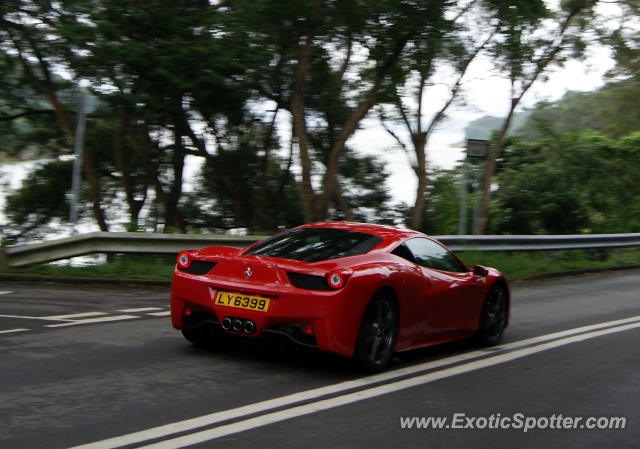 Ferrari 458 Italia spotted in Hong Kong, China