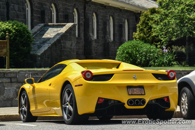 Ferrari 458 Italia spotted in Greenwich, Connecticut