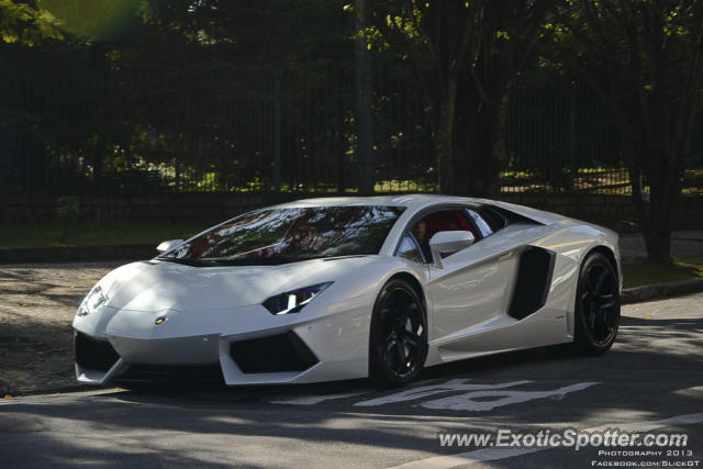 Lamborghini Aventador spotted in Sao Paulo, Brazil