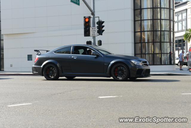 Mercedes C63 AMG Black Series spotted in Beverly Hills, California