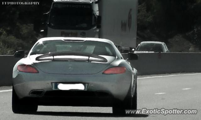 Mercedes SLS AMG spotted in Route to Monaco, France