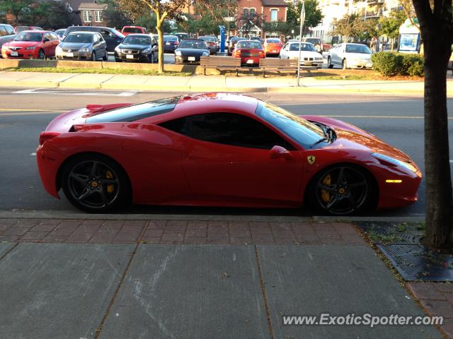 Ferrari 458 Italia spotted in Burlington, Canada