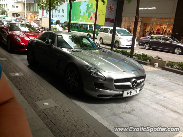 Mercedes SLS AMG spotted in Hong Kong, China