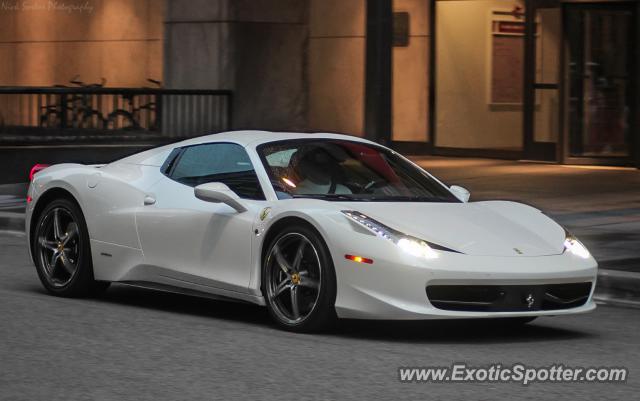 Ferrari 458 Italia spotted in Chicago, Illinois