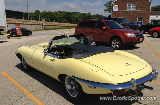 Jaguar E-Type spotted in Glendale, Wisconsin