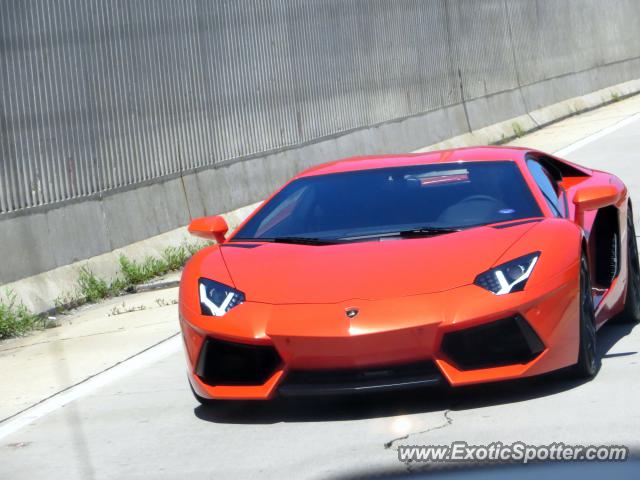 Lamborghini Aventador spotted in Chicago, Illinois