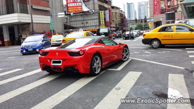 Ferrari 458 Italia spotted in Taipei, Taiwan