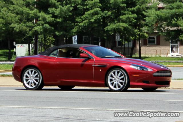 Aston Martin DB9 spotted in Newark, Delaware