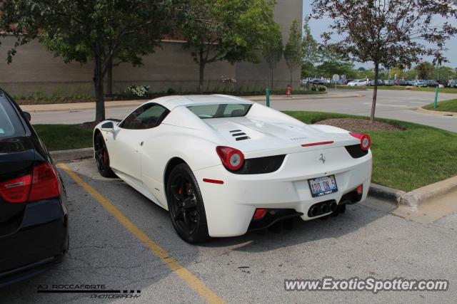 Ferrari 458 Italia spotted in Skokie, Illinois