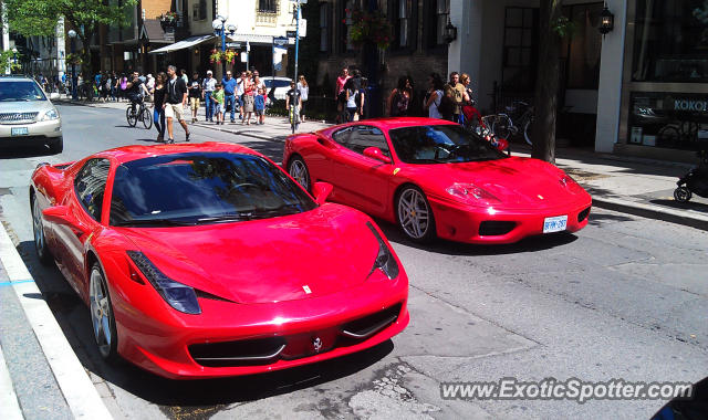 Ferrari 458 Italia spotted in Toronto, Ontario, Canada