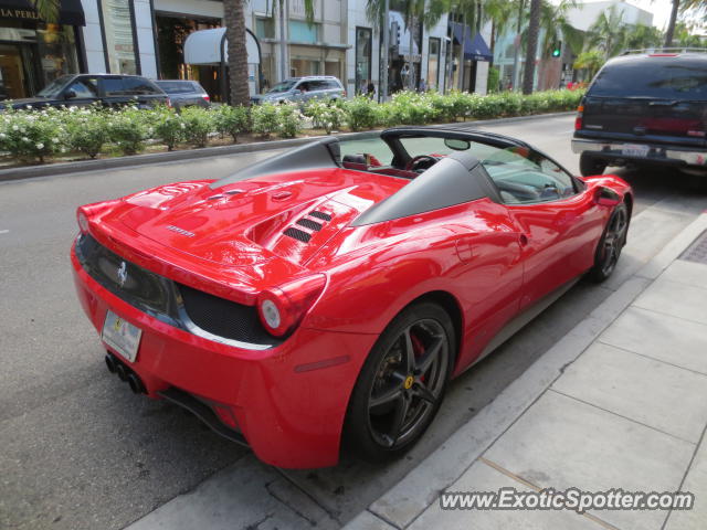 Ferrari 458 Italia spotted in Beverly Hills, California