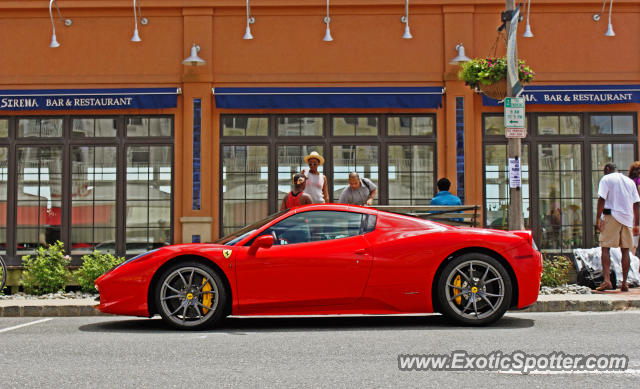 Ferrari 458 Italia spotted in Long Branch, New Jersey