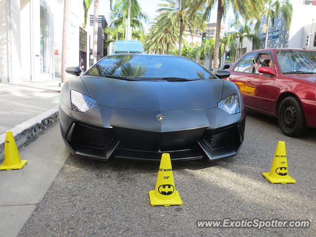 Lamborghini Aventador spotted in Beverly Hills, California