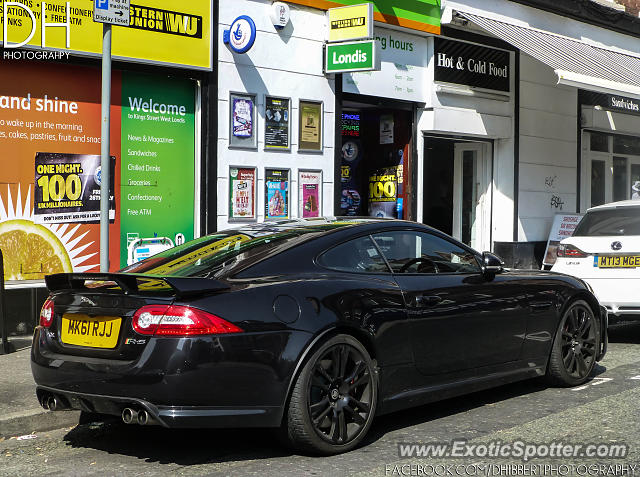 Jaguar XKR-S spotted in Manchester, United Kingdom