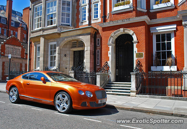 Bentley Continental spotted in London, United Kingdom