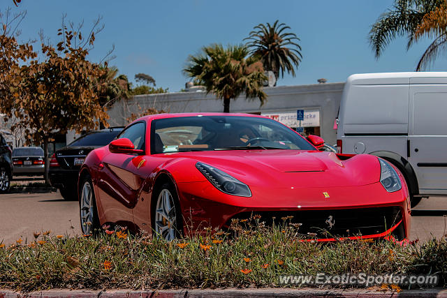 Ferrari F12 spotted in La Jolla, California