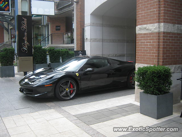 Ferrari 458 Italia spotted in Toronto, Canada