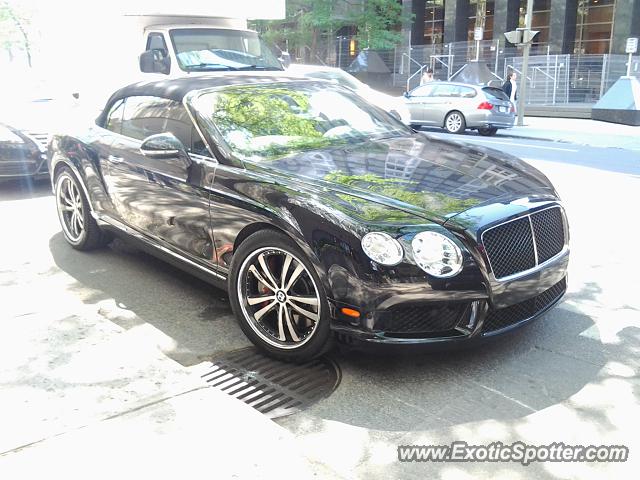 Bentley Continental spotted in Montreal, Canada