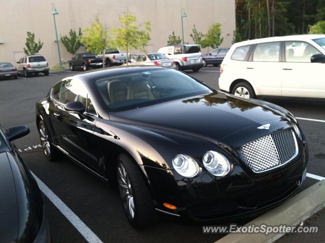 Bentley Continental spotted in Gig harbor, Washington