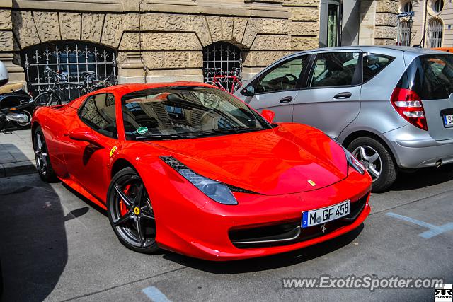 Ferrari 458 Italia spotted in Munich, Germany