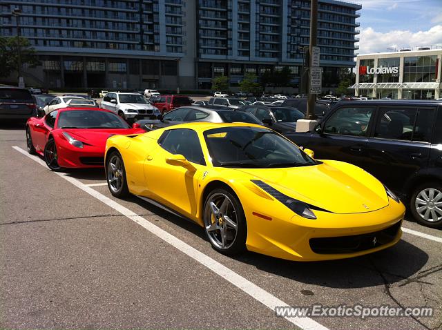 Ferrari 458 Italia spotted in North york, Canada