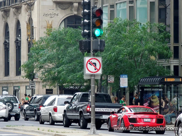 Audi R8 spotted in Chicago, Illinois