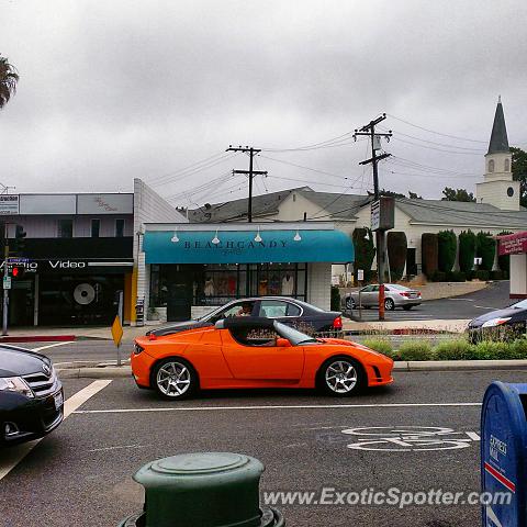Tesla Roadster spotted in Corona Del Mar, California