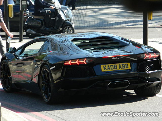 Lamborghini Aventador spotted in London, United Kingdom