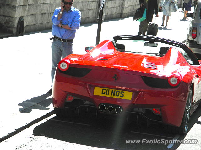 Ferrari 458 Italia spotted in London, United Kingdom