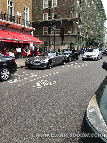 Mercedes SLR spotted in London, United Kingdom