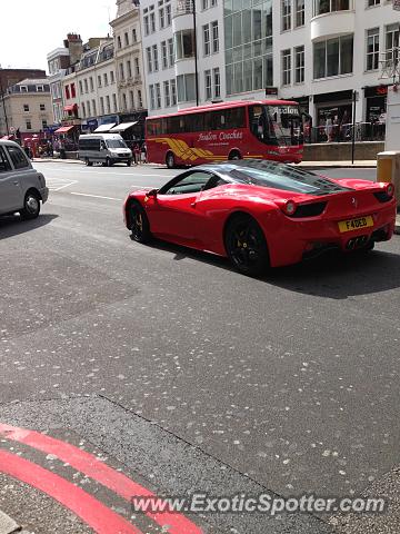 Ferrari 458 Italia spotted in London, United Kingdom