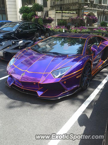 Lamborghini Aventador spotted in London, United Kingdom