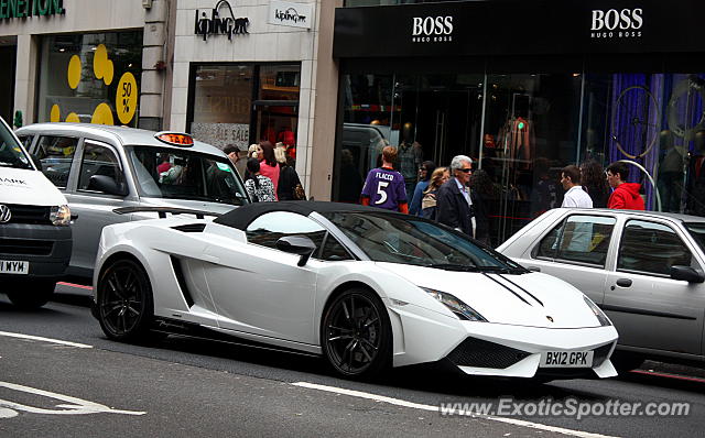 Lamborghini Gallardo spotted in London, United Kingdom