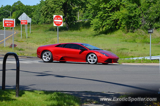 Lamborghini Murcielago spotted in Greenwich, Connecticut