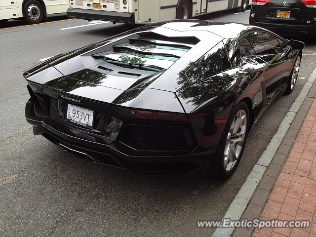 Lamborghini Aventador spotted in White Plains, New York