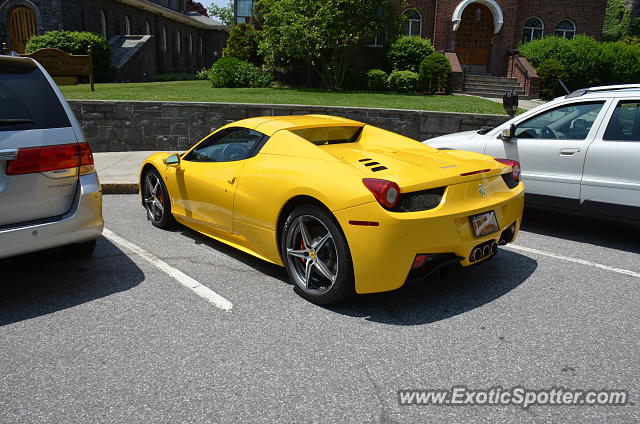 Ferrari 458 Italia spotted in Greenwich, Connecticut