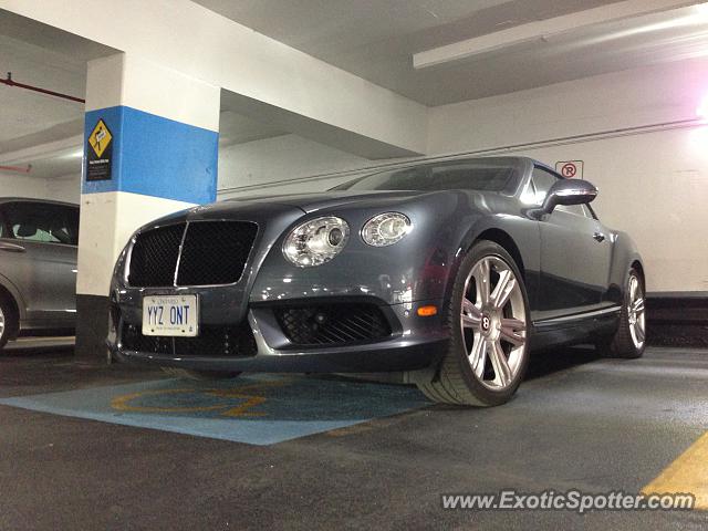 Bentley Continental spotted in Toronto, Canada