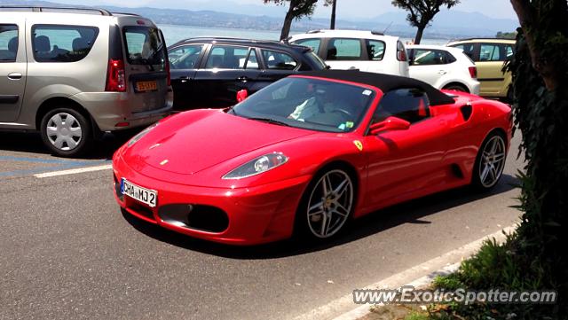 Ferrari F430 spotted in Garda lake, Italy