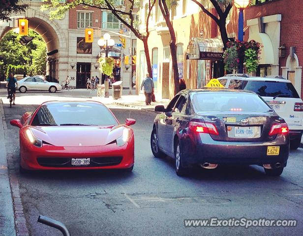 Ferrari 458 Italia spotted in Toronto, Canada