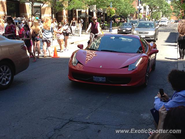 Ferrari 458 Italia spotted in Toronto, Canada