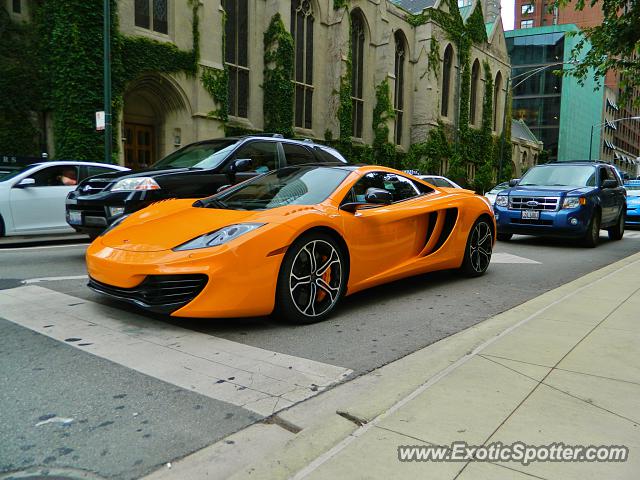 Mclaren MP4-12C spotted in Chicago, Illinois