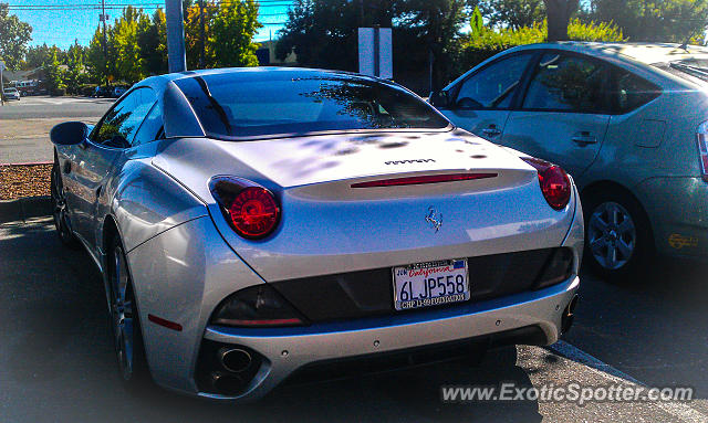 Ferrari California spotted in Santa Rosa, California