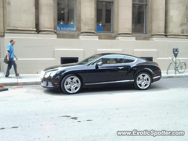 Bentley Continental spotted in Montreal, Canada